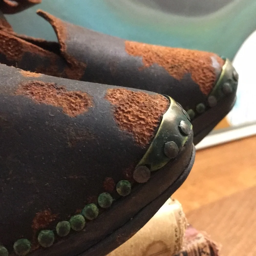 Antique Victorian Edwardian Child Shoes - Picture 4 of 8